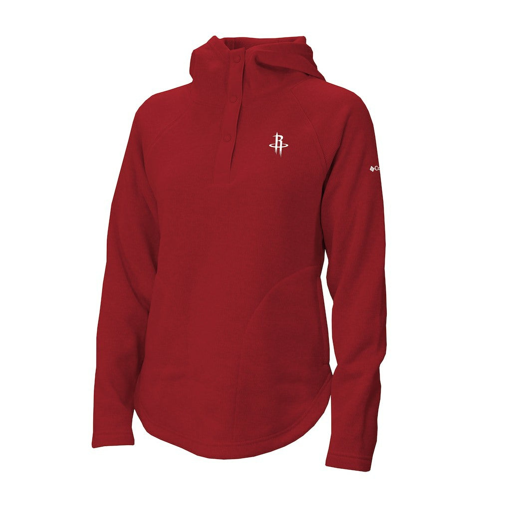 Houston Rockets Women's Sweater Weather Quarter-Snap Hoodie for sale Red | Columbia Near Me