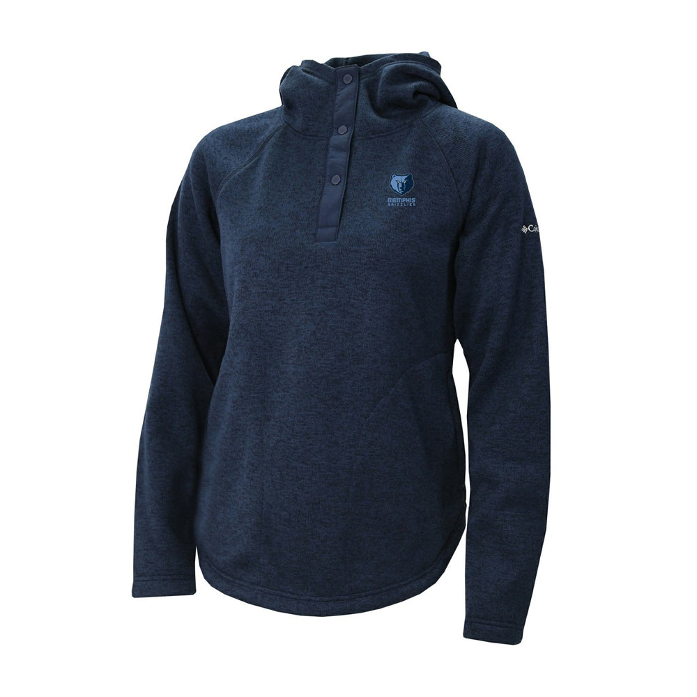 Memphis Grizzlies Women's Sweater Weather Quarter-Snap Hoodie Navy | Columbia discount