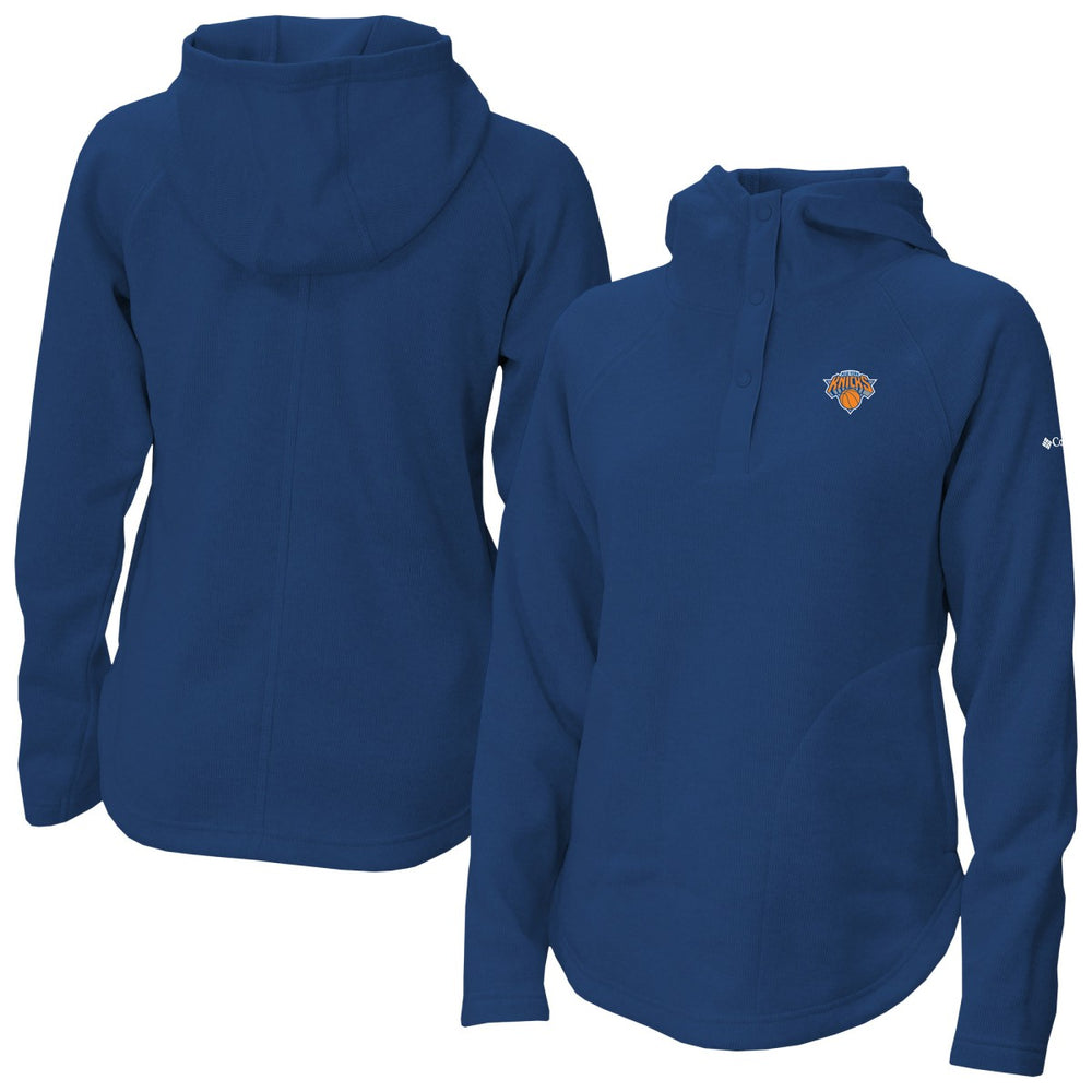New York Knicks Women's Sweater Weather Quarter-Snap Hoodie Blue | Columbia Near Me