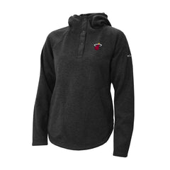 Miami Heat Women's Sweater Weather Quarter-Snap Hoodie Black | Columbia US