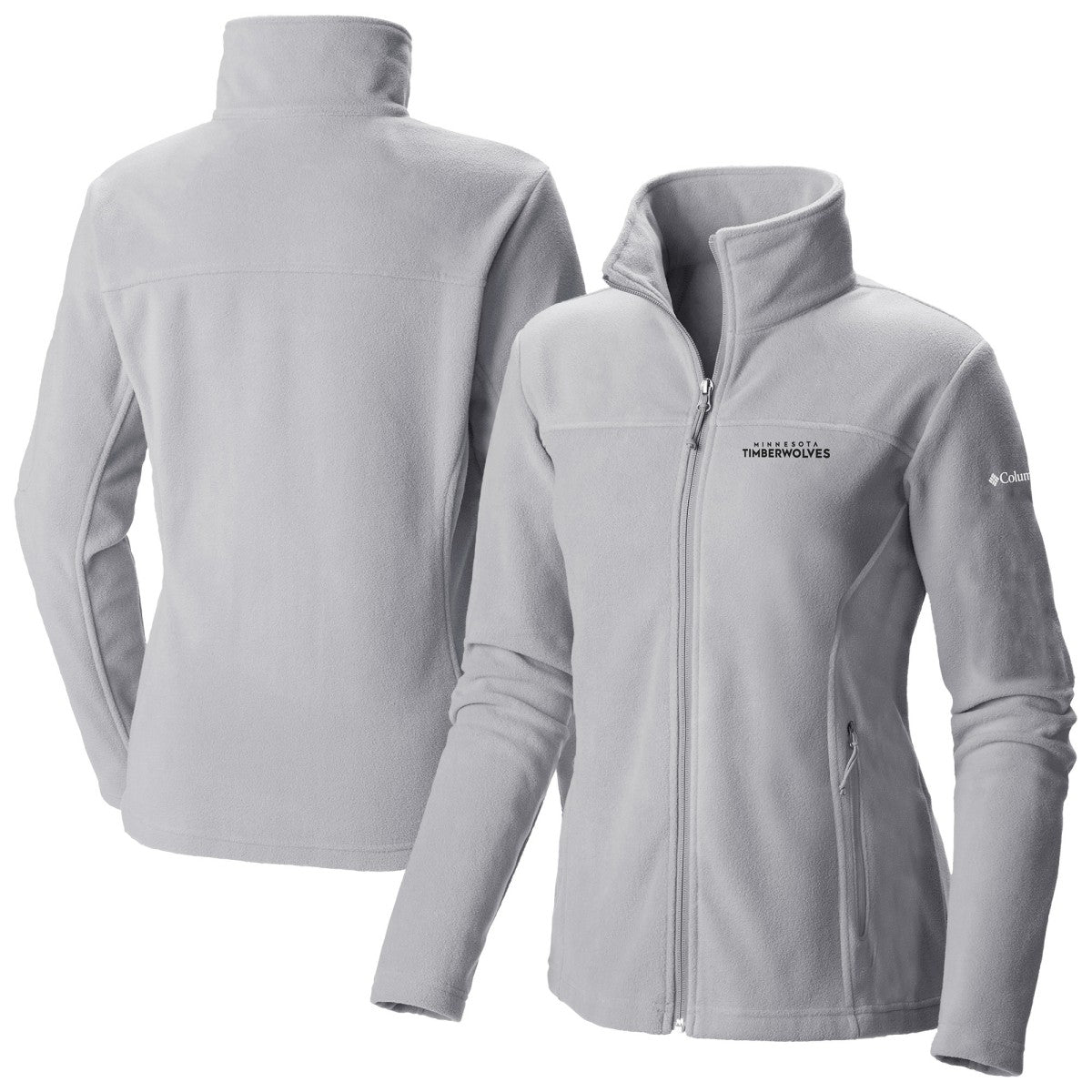 Minnesota Timberwolves Women's Give & Go II Fleece Full-Zip Jacket Gray | Columbia Lifestyle