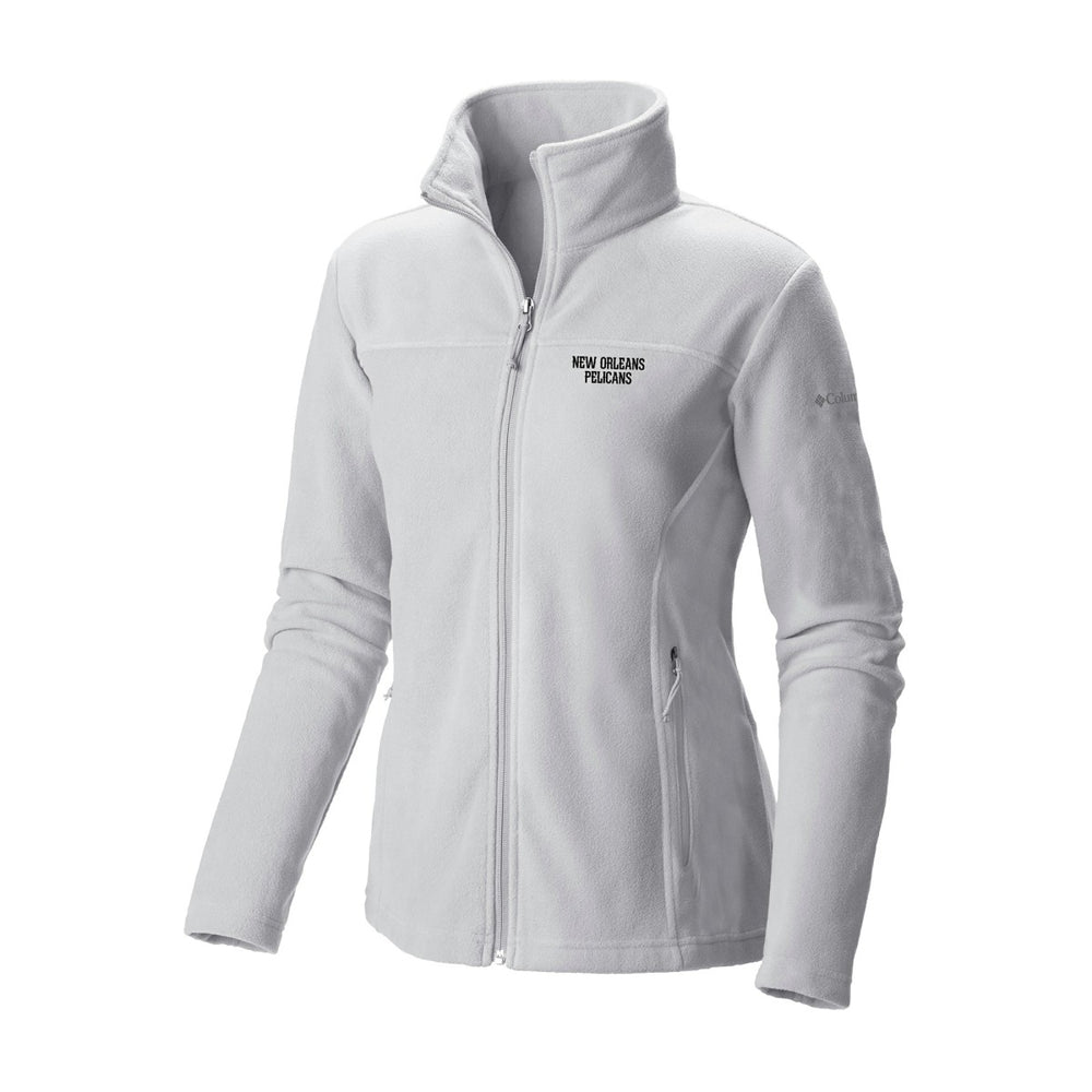 New Orleans Pelicans Women's Give & Go II Fleece Full-Zip Jacket White | Columbia
