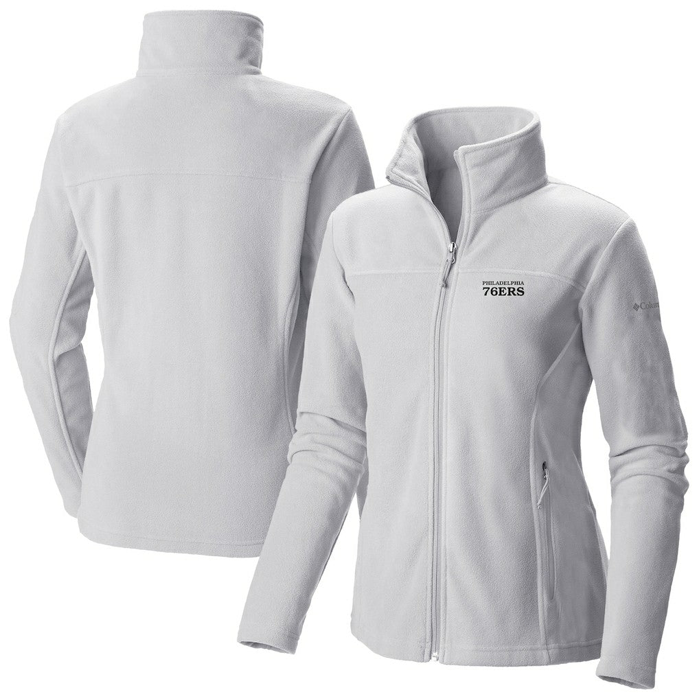 Philadelphia 76ers Women's Give & Go II Fleece Full-Zip Jacket White | Columbia Lifestyle