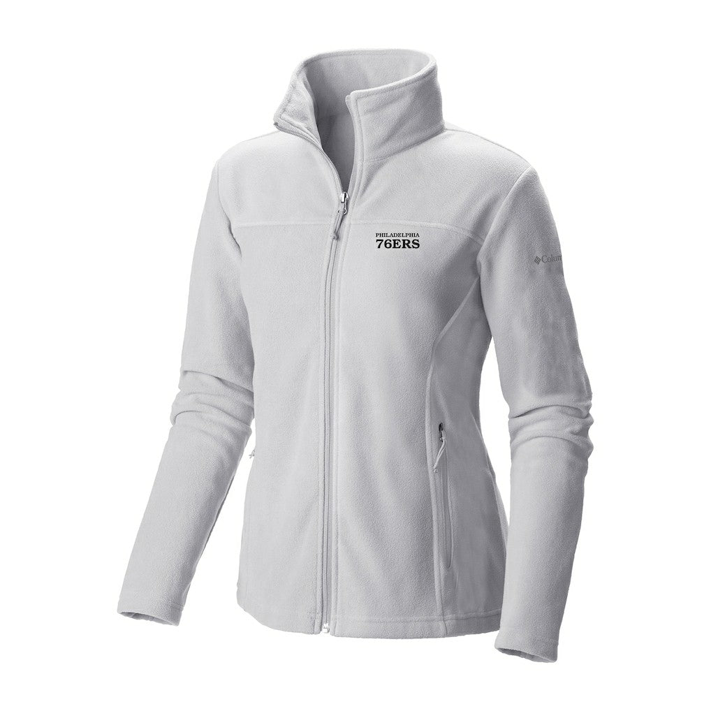 Philadelphia 76ers Women's Give & Go II Fleece Full-Zip Jacket White | Columbia Lifestyle