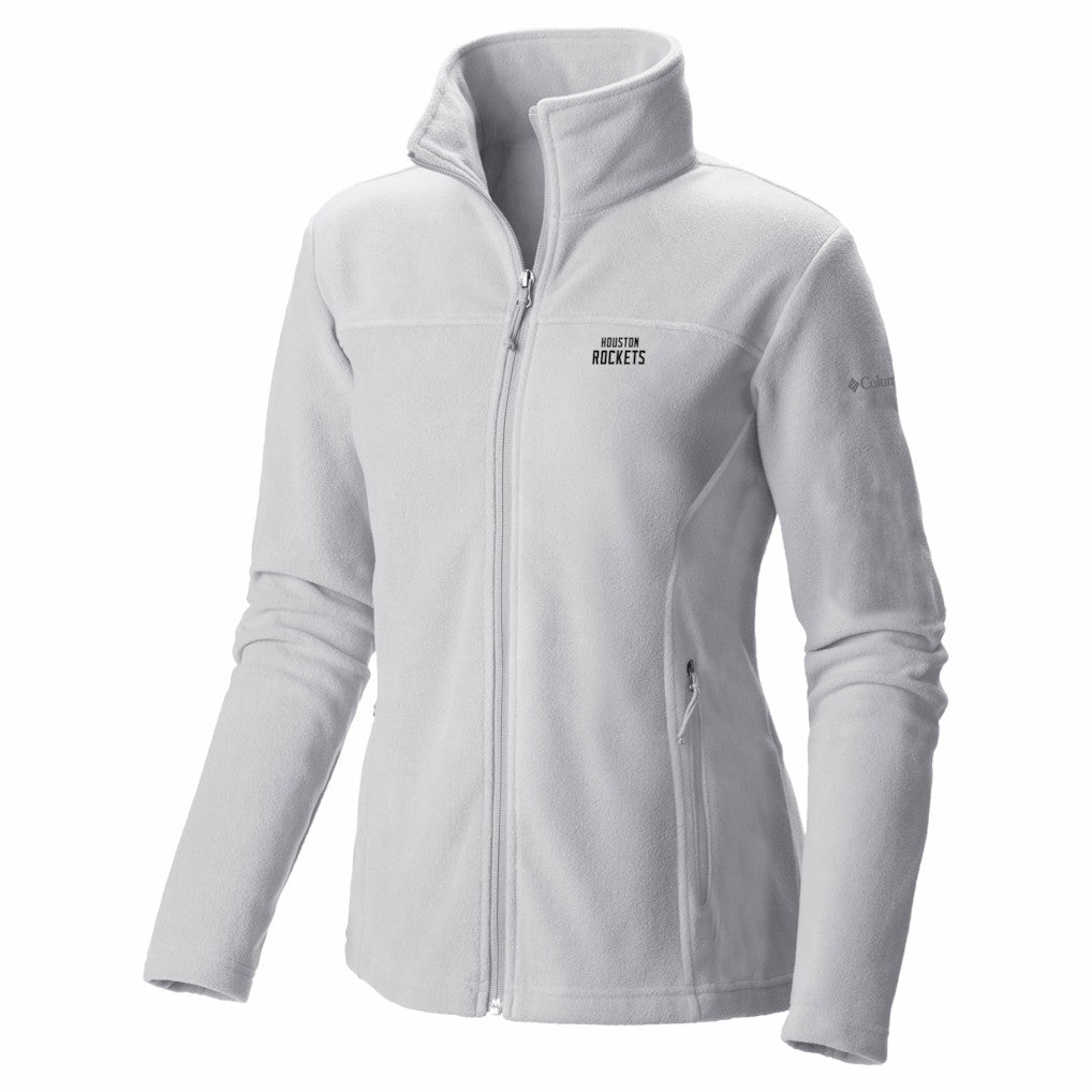 Houston Rockets Women's Give & Go II Fleece Full-Zip Jacket for sale White | Columbia Near Me
