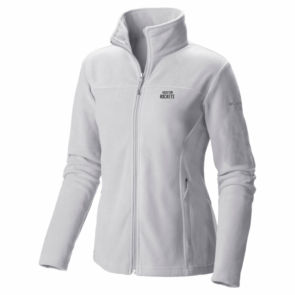 Houston Rockets Women's Give & Go II Fleece Full-Zip Jacket for sale White | Columbia Near Me
