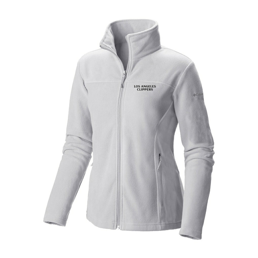 LA Clippers Women's Give & Go II Fleece Full-Zip Jacket White | Columbia Lifestyle