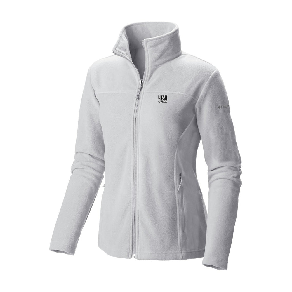 Utah Jazz Women's Give & Go II Fleece Full-Zip Jacket White | Columbia Near Me