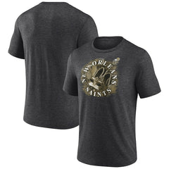 New Orleans Saints Sporting Chance Tri-Blend T-Shirt Charcoal