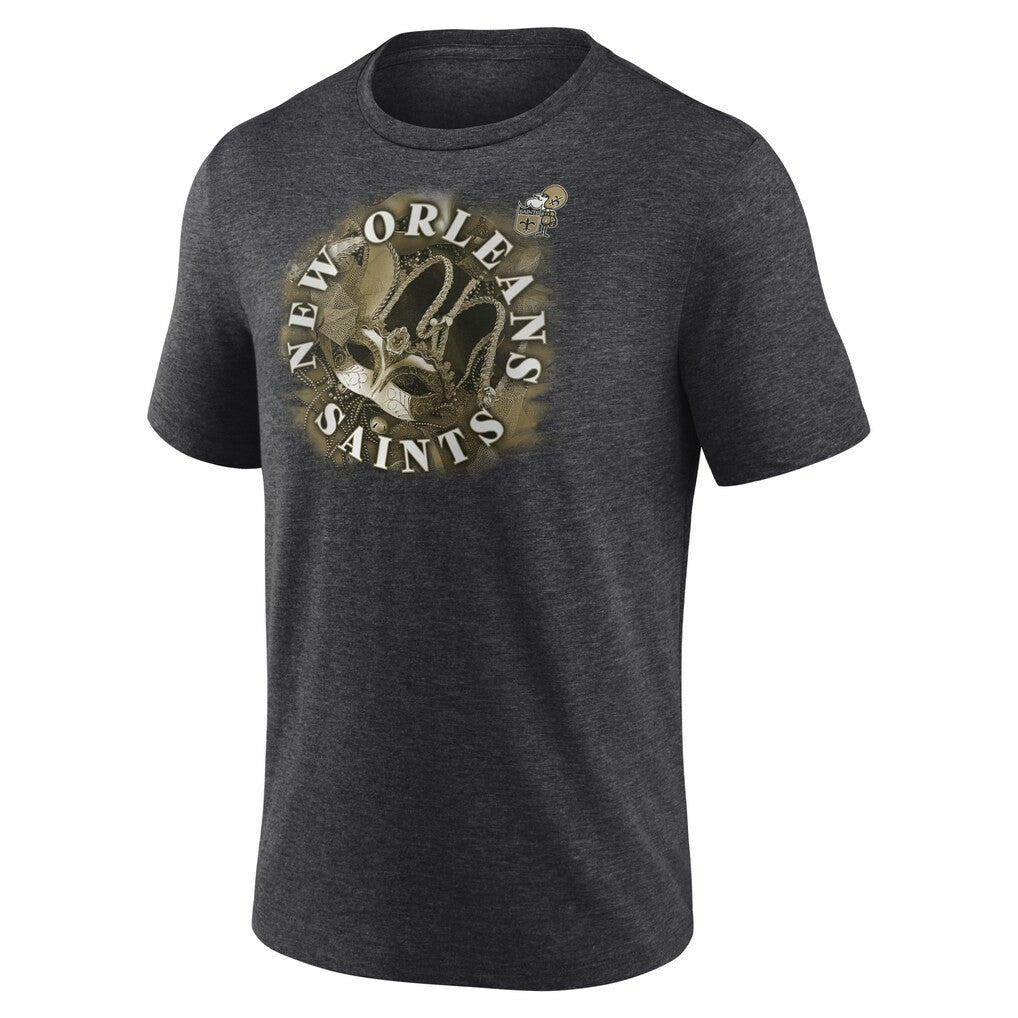 New Orleans Saints Sporting Chance Tri-Blend T-Shirt Charcoal