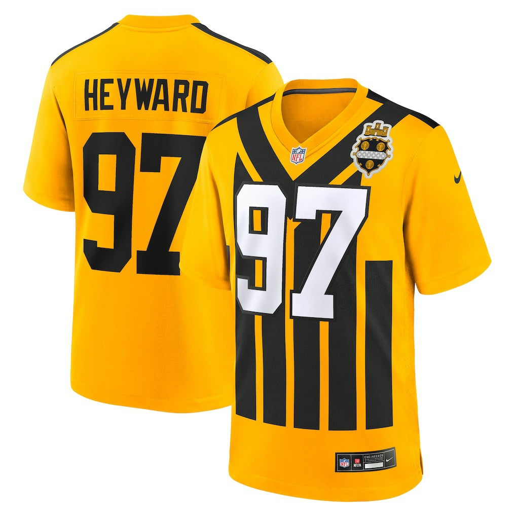 Nike Cameron Heyward Pittsburgh Steelers Alternate 1933 Throwback Game Jersey Gold