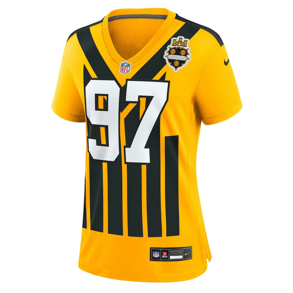 Nike Cameron Heyward Pittsburgh Steelers Women's Alternate 1933 Throwback Game Jersey Gold