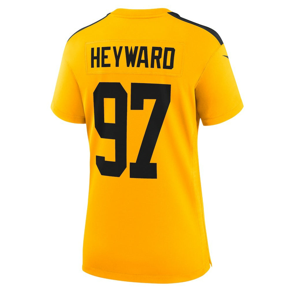 Nike Cameron Heyward Pittsburgh Steelers Women's Alternate 1933 Throwback Game Jersey Gold