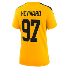 Nike Cameron Heyward Pittsburgh Steelers Women's Alternate 1933 Throwback Game Jersey Gold