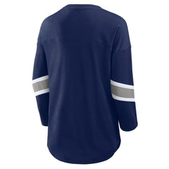 Fanatics Dallas Cowboys Women's Redzone Bling 3/4-Sleeve T-Shirt Navy