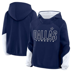 Fanatics Dallas Cowboys Women's Play Clock Bling Hoodie Navy