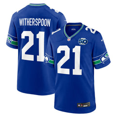 Nike Devon Witherspoon Seattle Seahawks Alternate 50th Season Game Jersey Royal