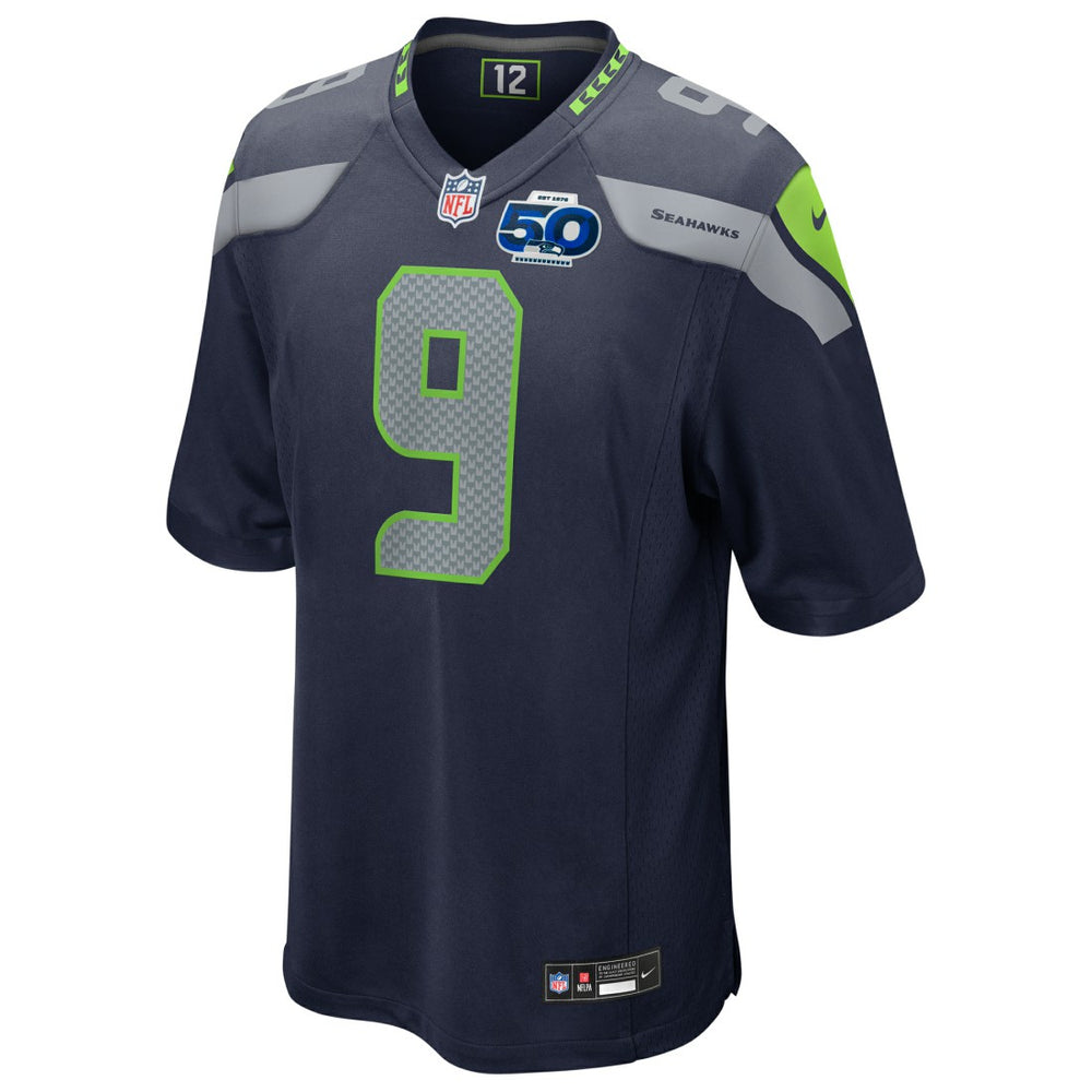 Nike Kenneth Walker III Seattle Seahawks 50th Season Game Jersey College Navy