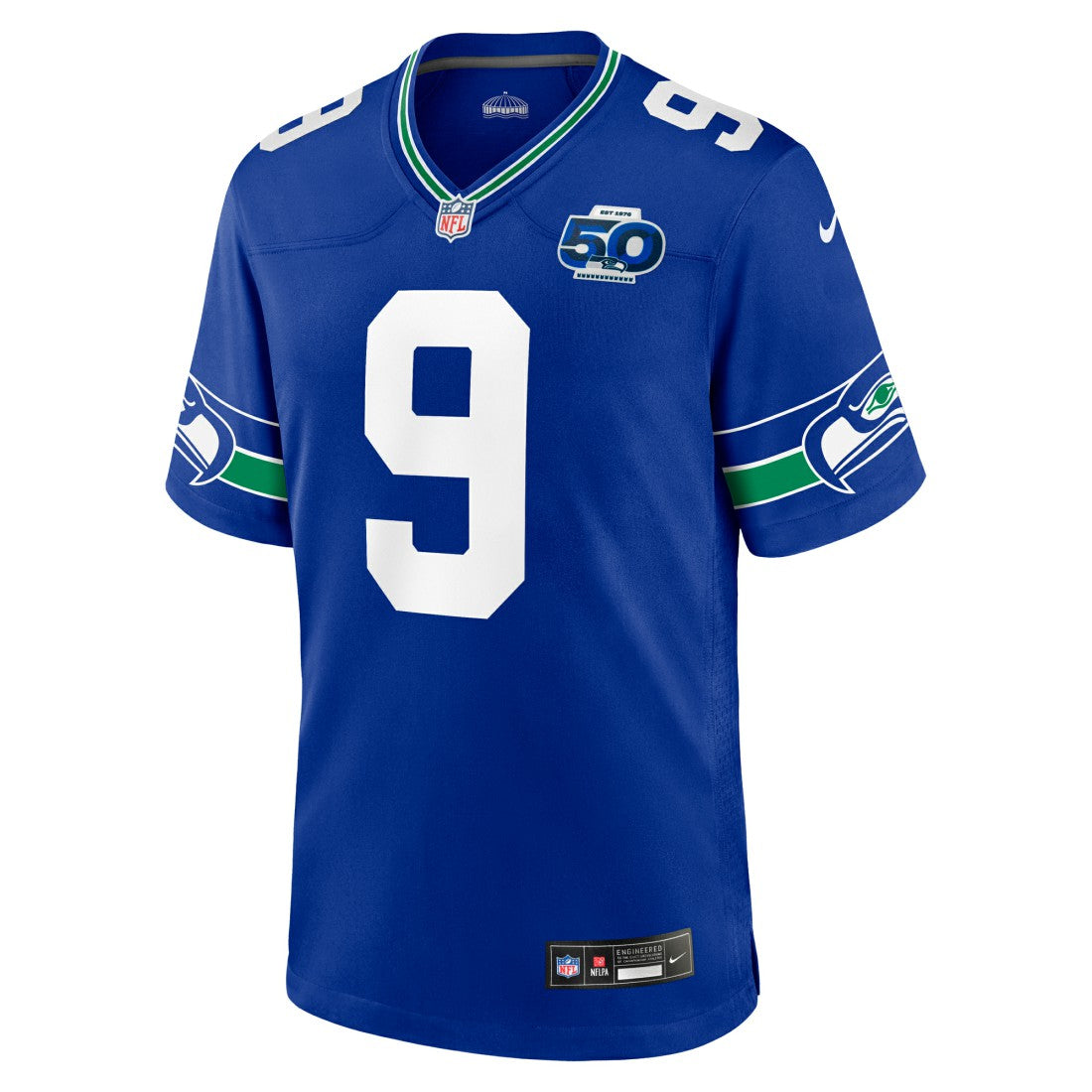 Nike Kenneth Walker III Seattle Seahawks Alternate 50th Season Game Jersey Royal