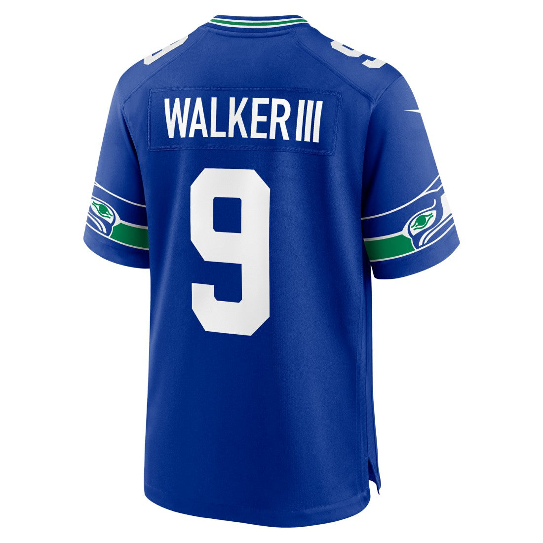 Nike Kenneth Walker III Seattle Seahawks Alternate 50th Season Game Jersey Royal