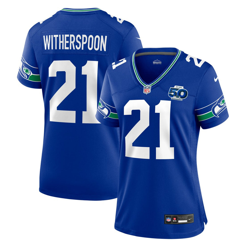 Nike Devon Witherspoon Seattle Seahawks Women's Alternate 50th Season Game Jersey Royal