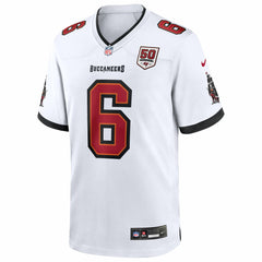 Nike Baker Mayfield Tampa Bay Buccaneers 50th Season White Game Jersey White