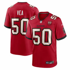 Nike Vita Vea Tampa Bay Buccaneers 50th Season Team Game Jersey Red