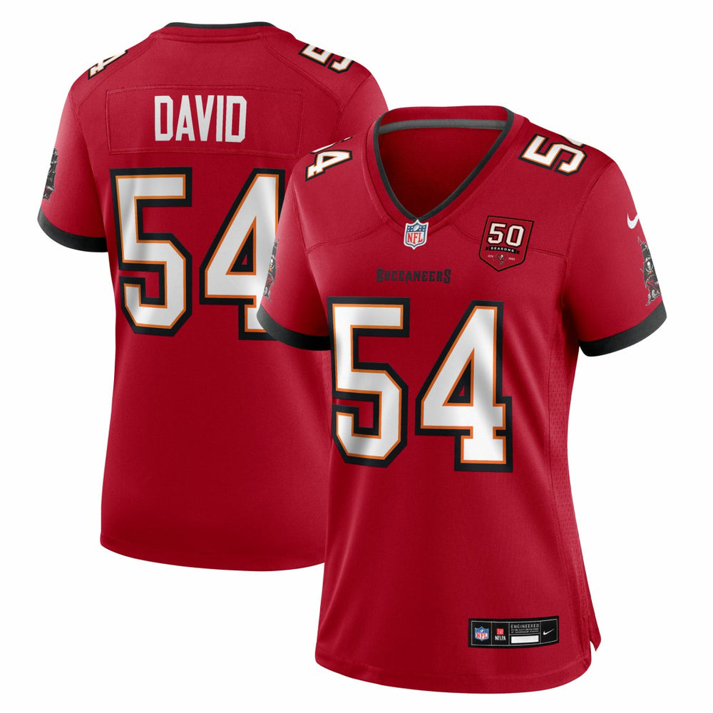 Nike Lavonte David Tampa Bay Buccaneers Women's 50th Anniversary Team Game Jersey Red