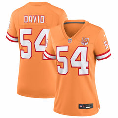 Nike Lavonte David Tampa Bay Buccaneers Women's 50th Season Game Jersey Creamsicle