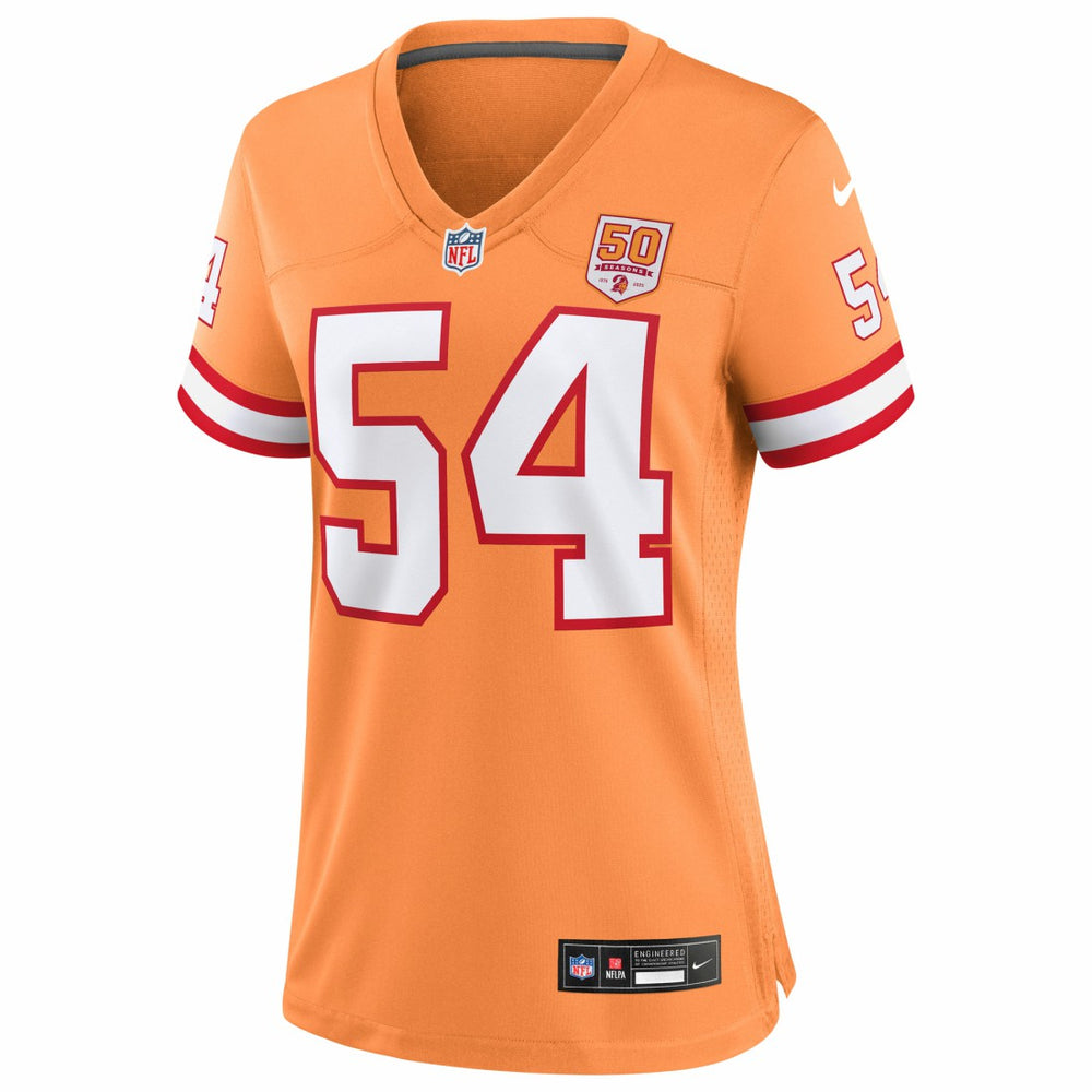 Nike Lavonte David Tampa Bay Buccaneers Women's 50th Season Game Jersey Creamsicle