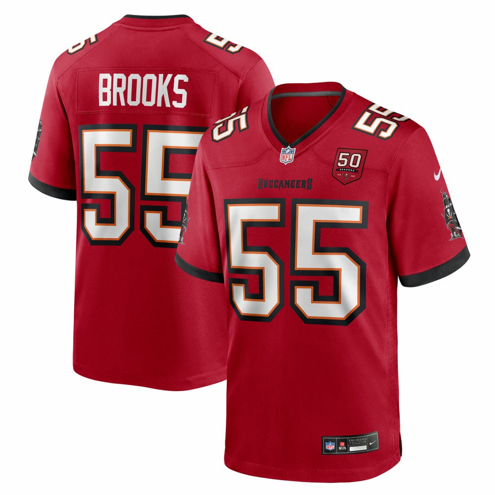Nike Derrick Brooks Tampa Bay Buccaneers 50th Season Team Game Jersey Red