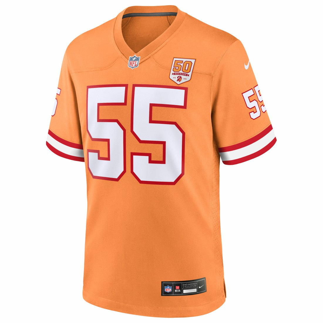 Nike Derrick Brooks Tampa Bay Buccaneers 50th Season Game Jersey Creamsicle