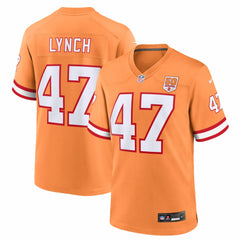 Nike John Lynch Tampa Bay Buccaneers 50th Season Game Jersey Creamsicle