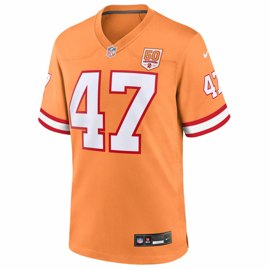Nike John Lynch Tampa Bay Buccaneers 50th Season Game Jersey Creamsicle