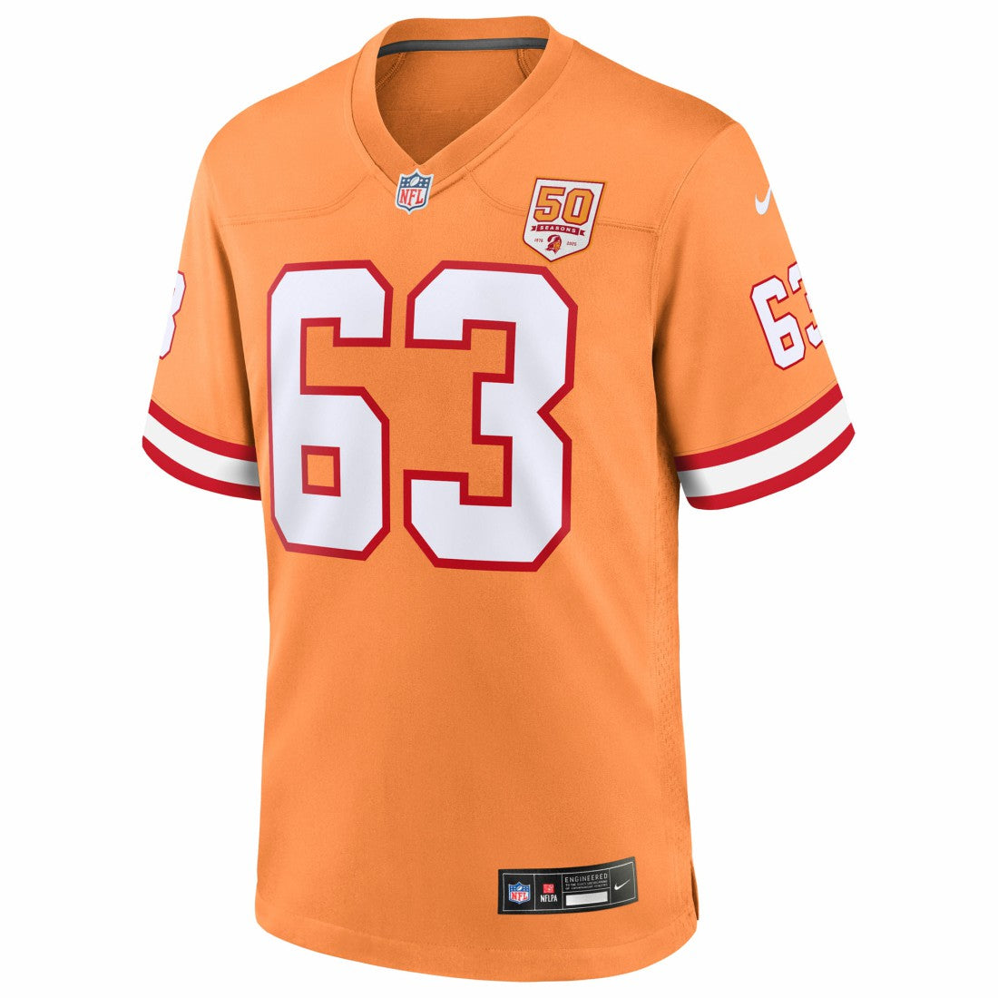 Nike Lee Roy Selmon Tampa Bay Buccaneers 50th Season Game Jersey Creamsicle