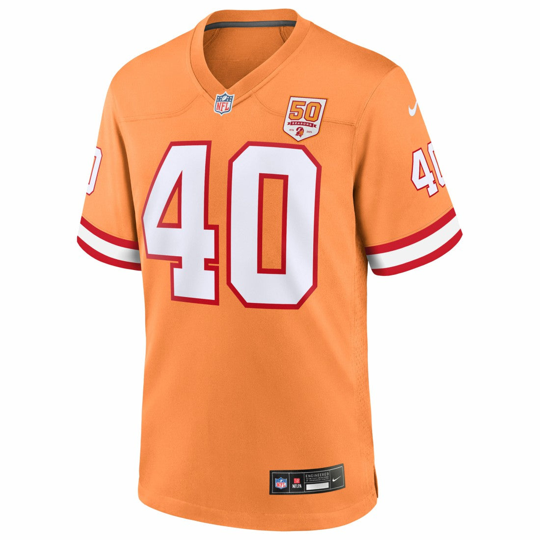 Nike Mike Alstott Tampa Bay Buccaneers 50th Season Game Jersey Creamsicle