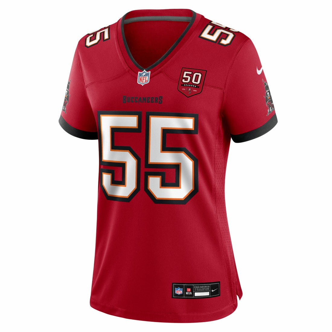 Nike Derrick Brooks Tampa Bay Buccaneers Women's 50th Anniversary Team Game Jersey Red