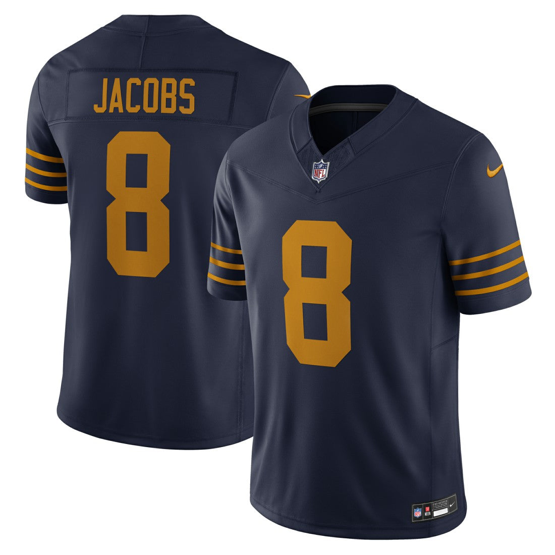 Nike Josh Jacobs Green Bay Packers The 1923 Classic Vapor F.U.S.E. Limited Jersey Navy