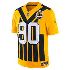 Nike T.J. Watt Pittsburgh Steelers Alternate Vapor F.U.S.E. Limited Jersey Gold