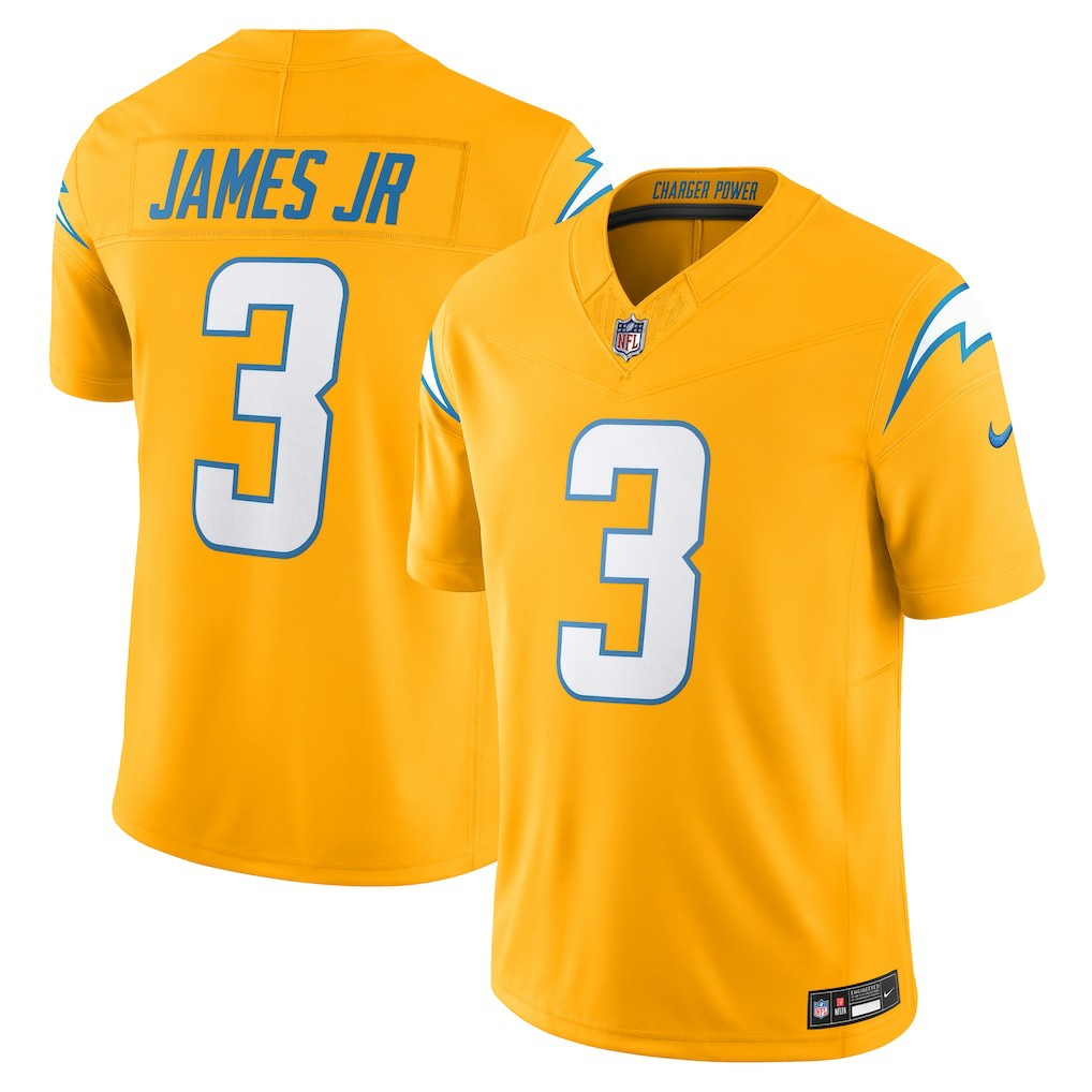 Nike Derwin James Jr. Los Angeles Chargers Alternate Charger Power Vapor F.U.S.E. Limited Jersey Gold