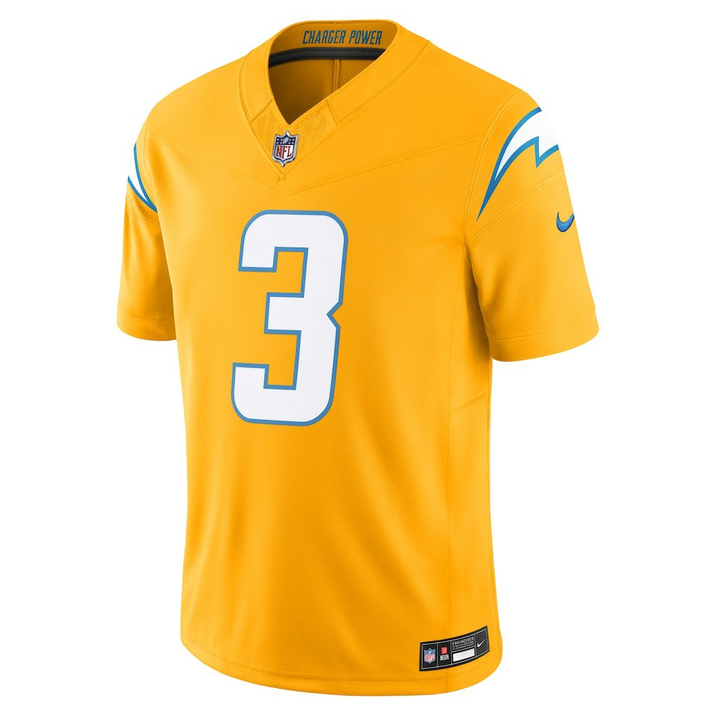 Nike Derwin James Jr. Los Angeles Chargers Alternate Charger Power Vapor F.U.S.E. Limited Jersey Gold