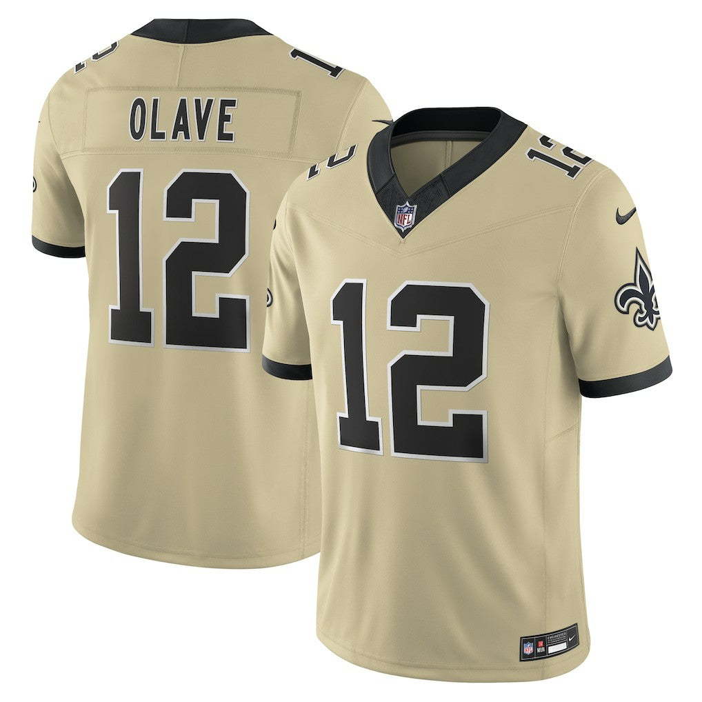 Nike Chris Olave New Orleans Saints Gameday Golds Alternate Vapor F.U.S.E. Limited Jersey Gold