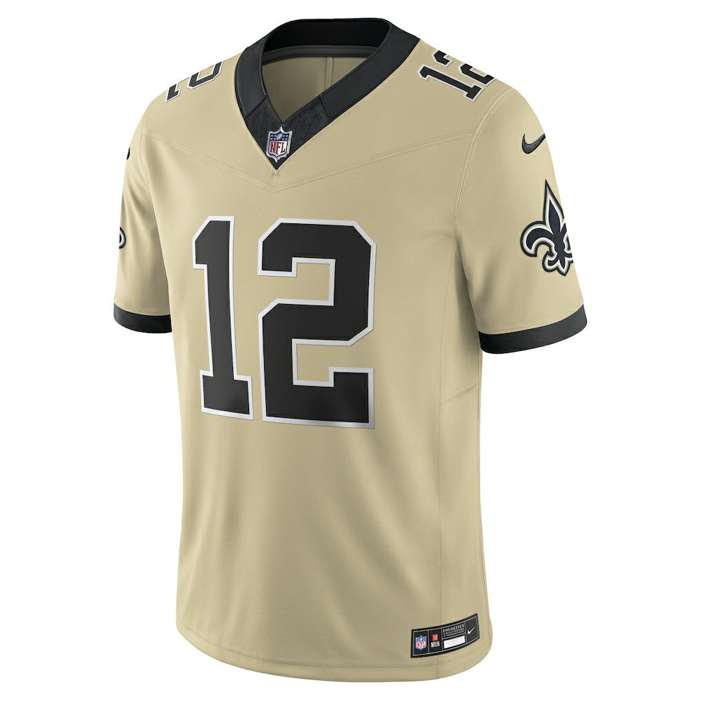 Nike Chris Olave New Orleans Saints Gameday Golds Alternate Vapor F.U.S.E. Limited Jersey Gold