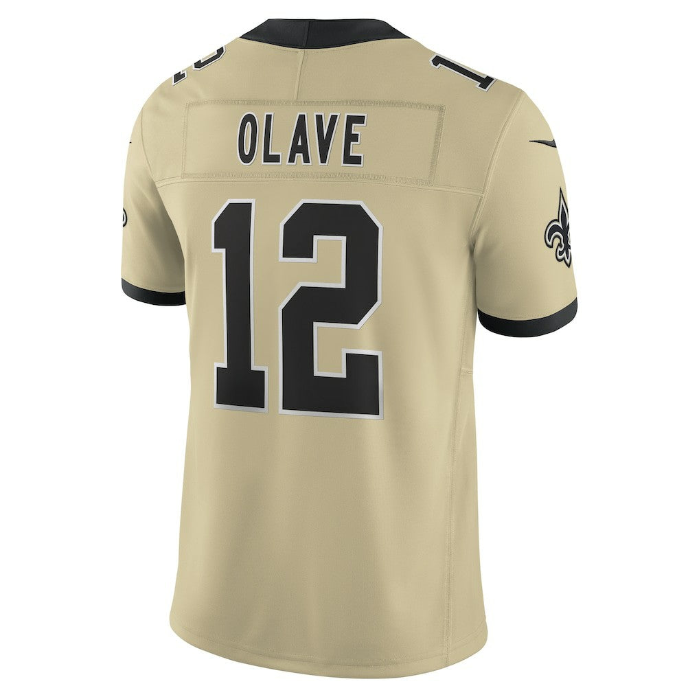 Nike Chris Olave New Orleans Saints Gameday Golds Alternate Vapor F.U.S.E. Limited Jersey Gold