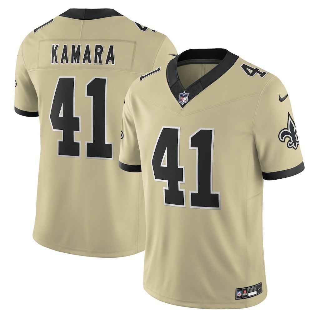 Nike Alvin Kamara New Orleans Saints Gameday Golds Alternate Vapor F.U.S.E. Limited Jersey Gold