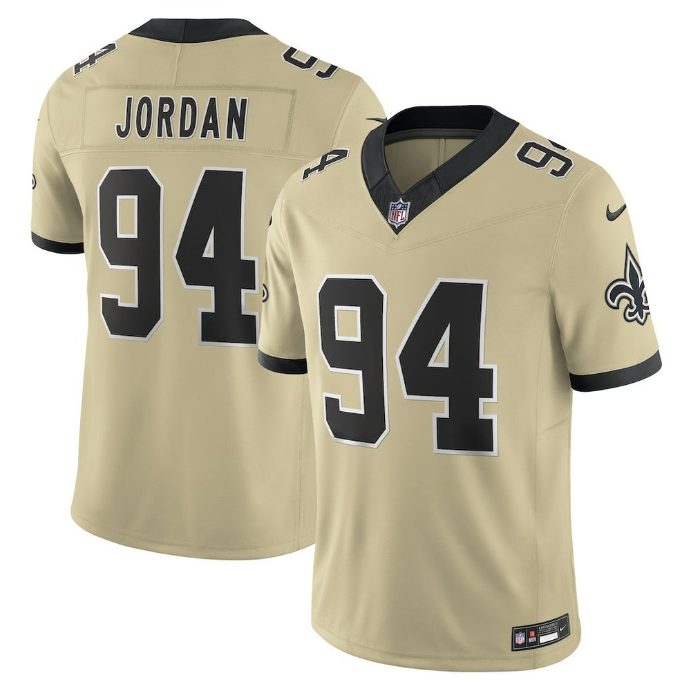 Nike Cameron Jordan New Orleans Saints Gameday Golds Alternate Vapor F.U.S.E. Limited Jersey Gold