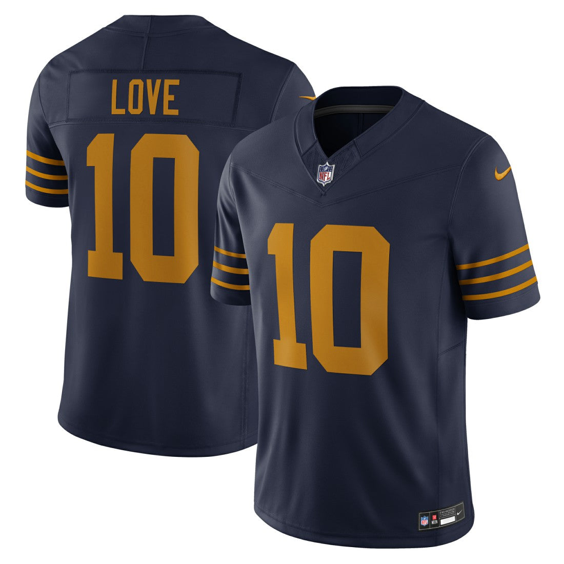 Nike Jordan Love Green Bay Packers The 1923 Classic Vapor F.U.S.E. Limited Jersey Navy