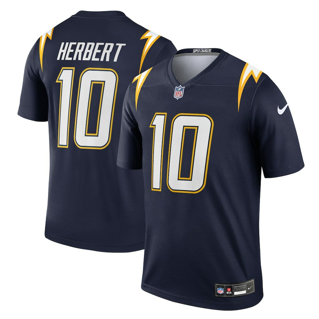 Nike Justin Herbert Los Angeles Chargers Alternate Super Chargers Legend Player Performance Top Navy
