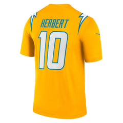 Nike Justin Herbert Los Angeles Chargers Alternate Charger Power Legend Player Performance Top Gold