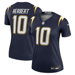 Nike Justin Herbert Los Angeles Chargers Women's Alternate Super Chargers Legend Player Performance Top Navy